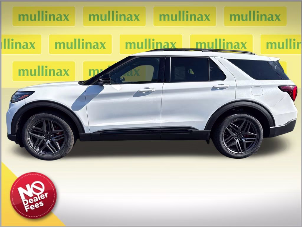 2026 Star White Metallic Tri-Coat Ford Explorer ST RWD SUV