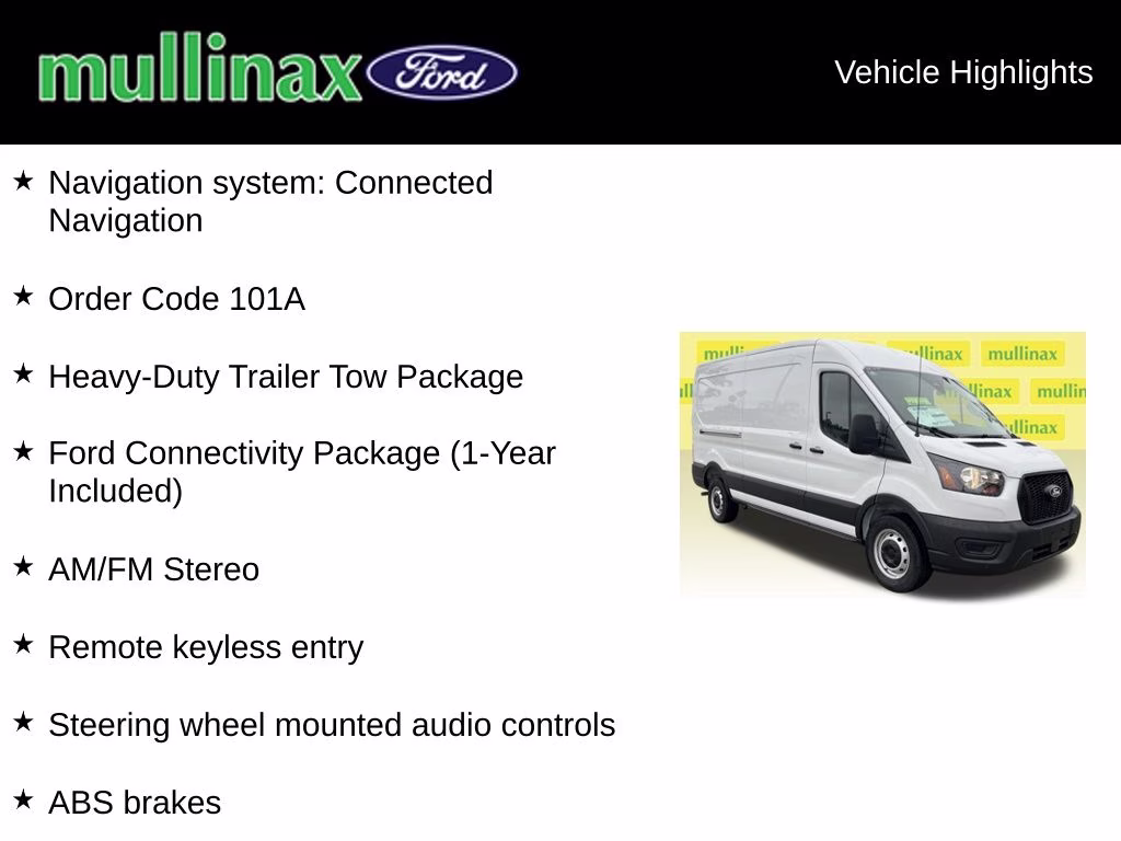 2026 Oxford White Ford Transit-250 Base RWD Van