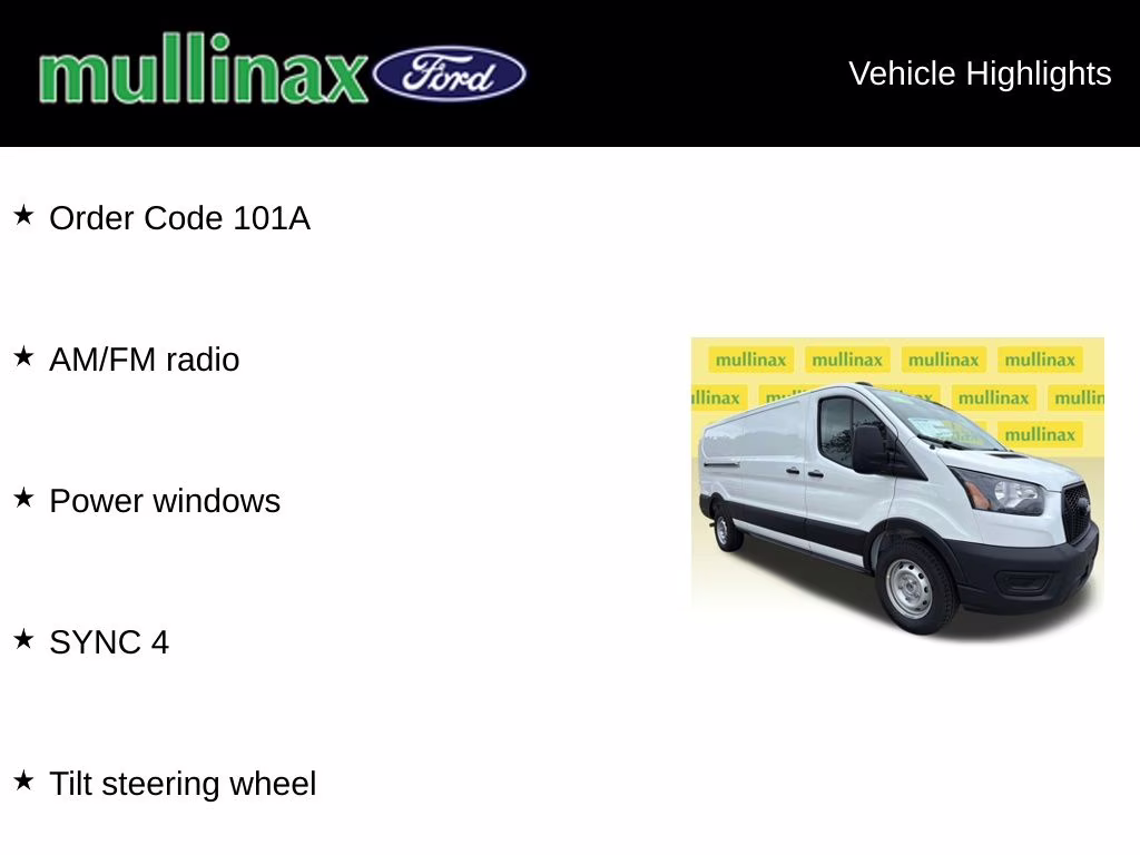 2026 Oxford White Ford Transit-250 Base RWD Van