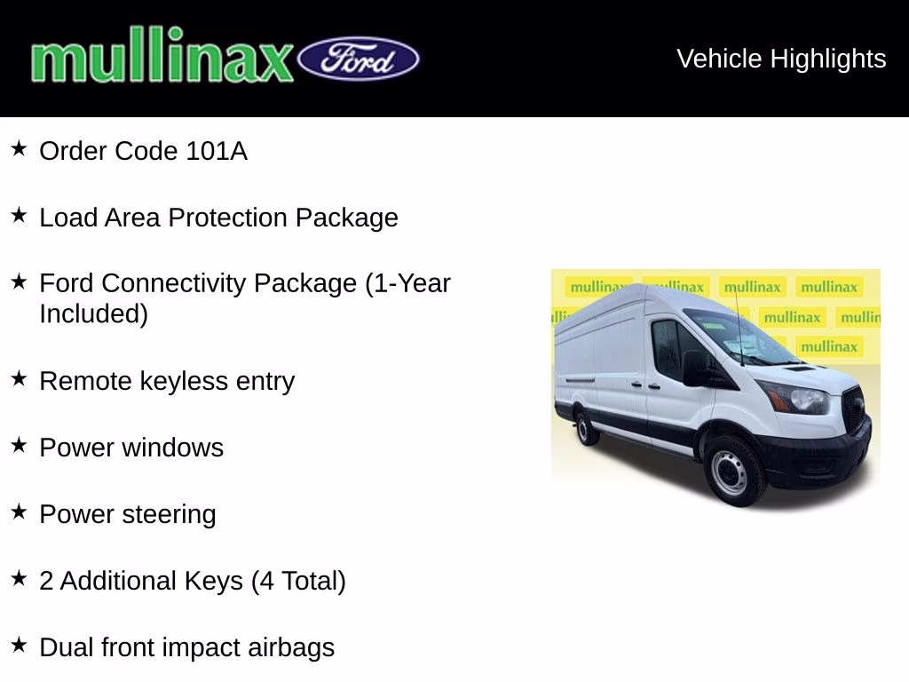 2026 Oxford White Ford Transit-350 Base RWD Van