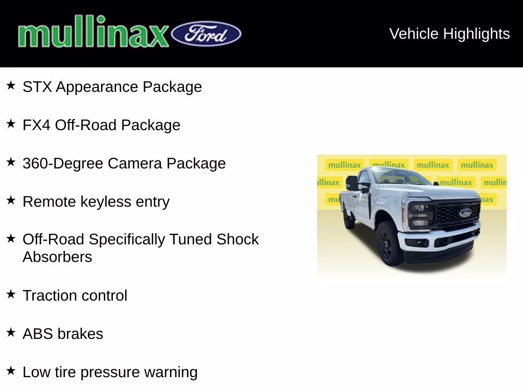 2025 Oxford White Ford Super Duty F-350 SRW STX 4X4 Truck