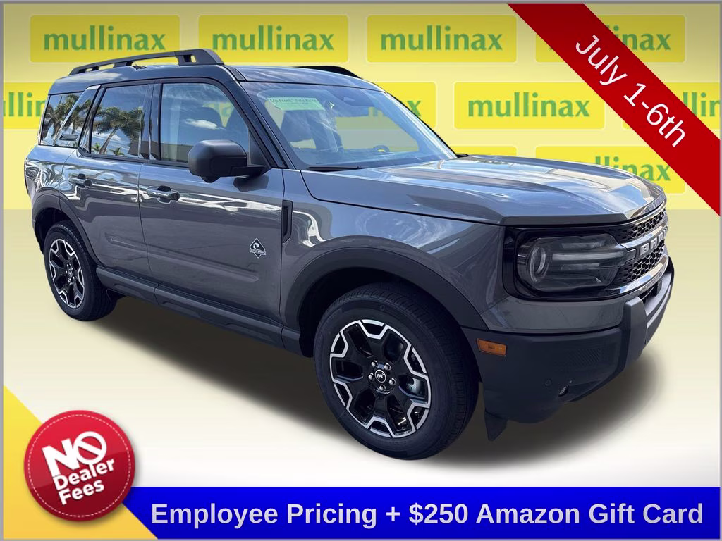 2025 Carbonized Gray Metallic Ford Bronco Sport Outer Banks 4X4 SUV