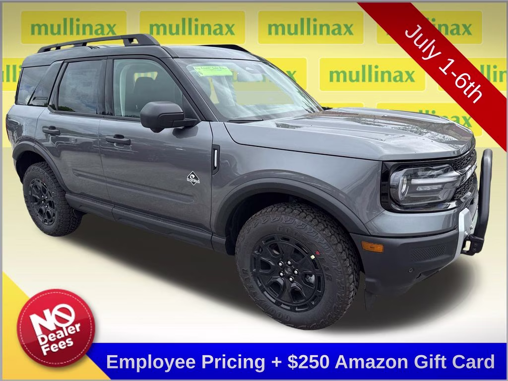 2025 Carbonized Gray Metallic Ford Bronco Sport Outer Banks 4X4 SUV