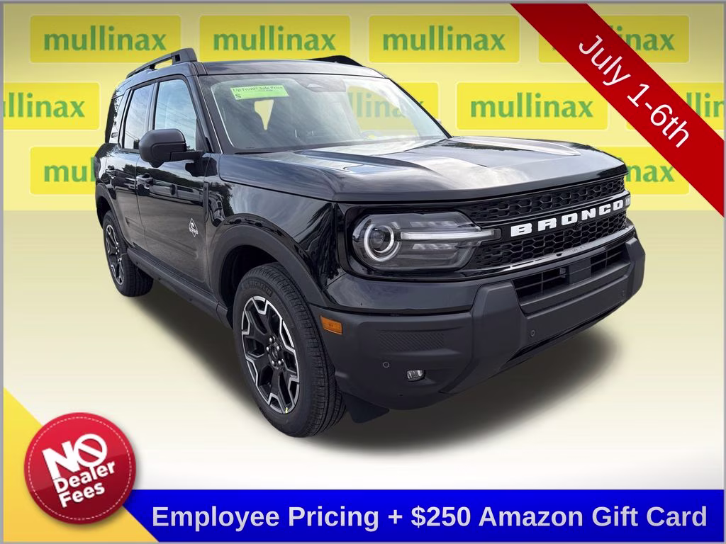 2025 Shadow Black Ford Bronco Sport Outer Banks 4X4 SUV