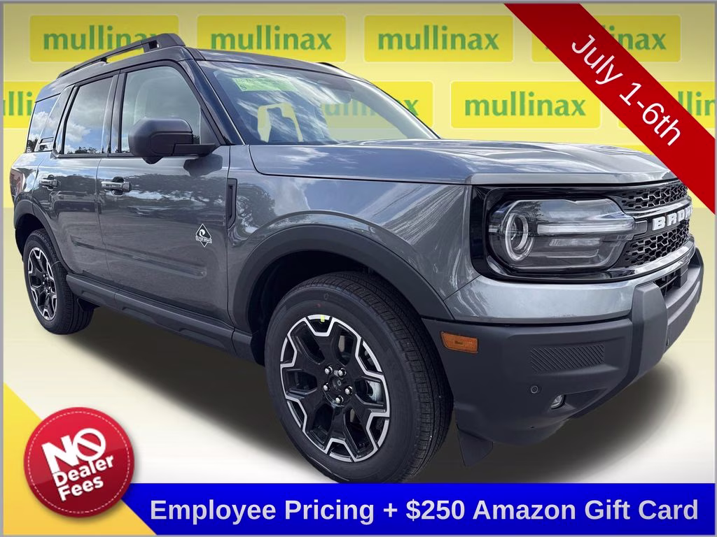 2025 Carbonized Gray Metallic Ford Bronco Sport Outer Banks 4X4 SUV