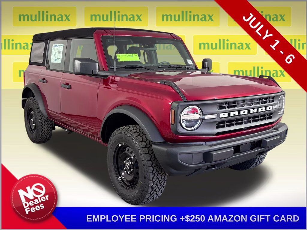 2025 Ruby Red Metallic Tinted Clearcoat Ford Bronco Base 4X4 SUV
