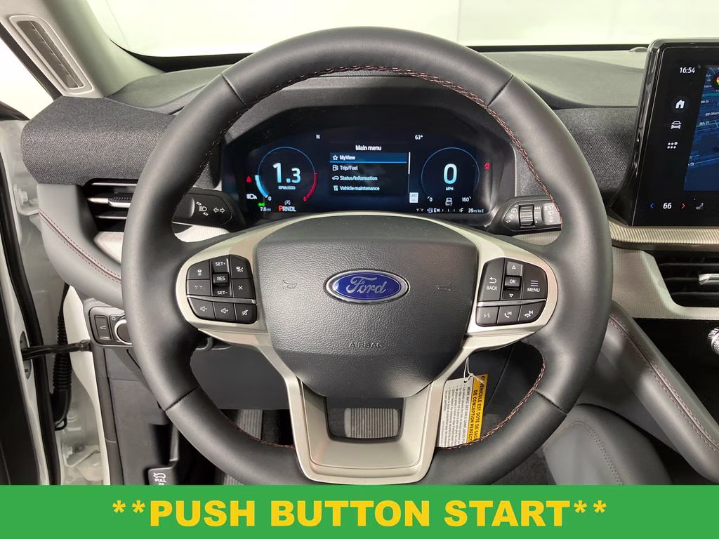 2026 Star White Metallic Tri-Coat Ford Explorer Active RWD SUV