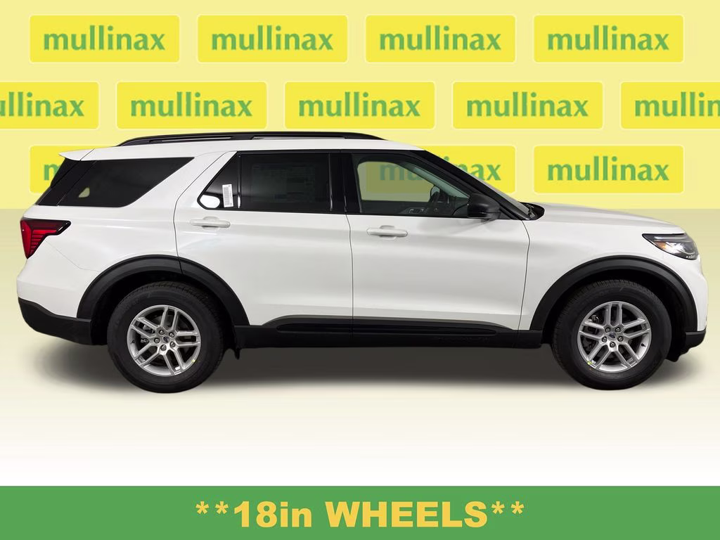 2026 Star White Metallic Tri-Coat Ford Explorer Active RWD SUV