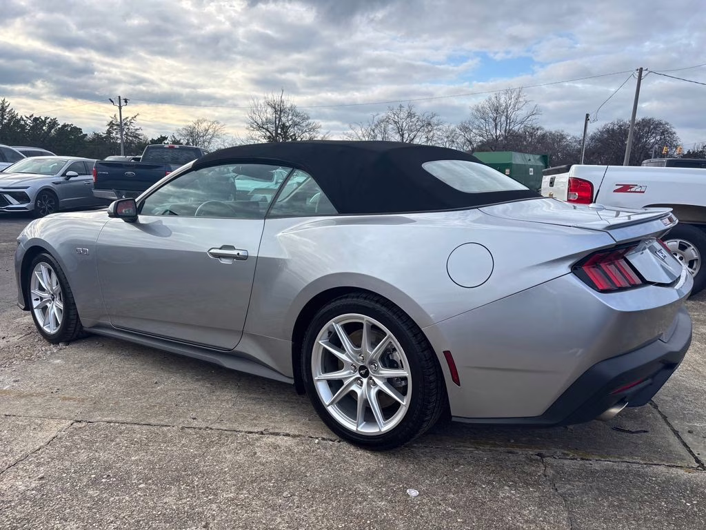 2024 Silver Metallic Ford Mustang GT Premium RWD Convertible