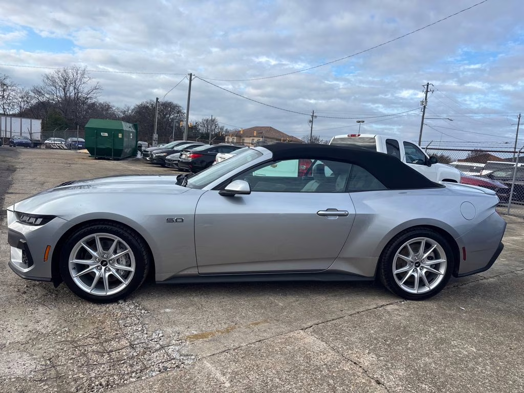 2024 Silver Metallic Ford Mustang GT Premium RWD Convertible