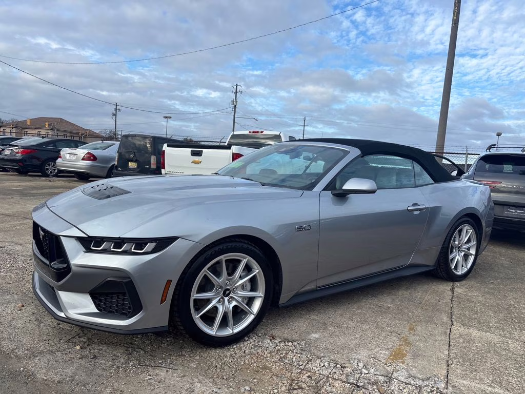 2024 Silver Metallic Ford Mustang GT Premium RWD Convertible