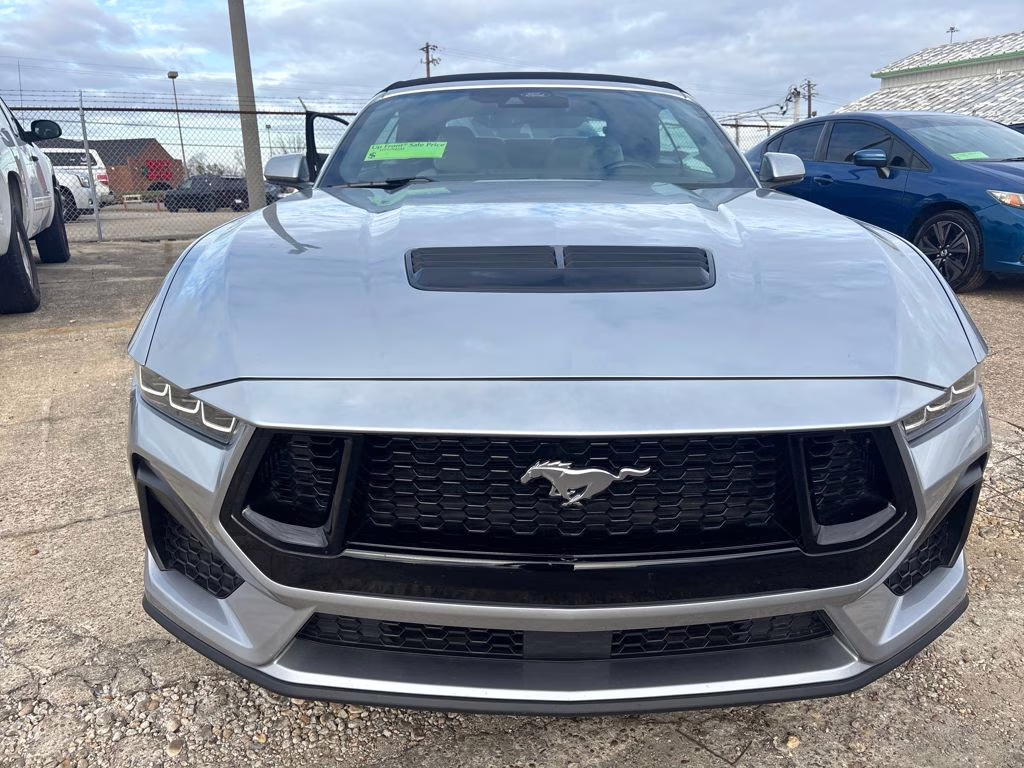 2024 Silver Metallic Ford Mustang GT Premium RWD Convertible