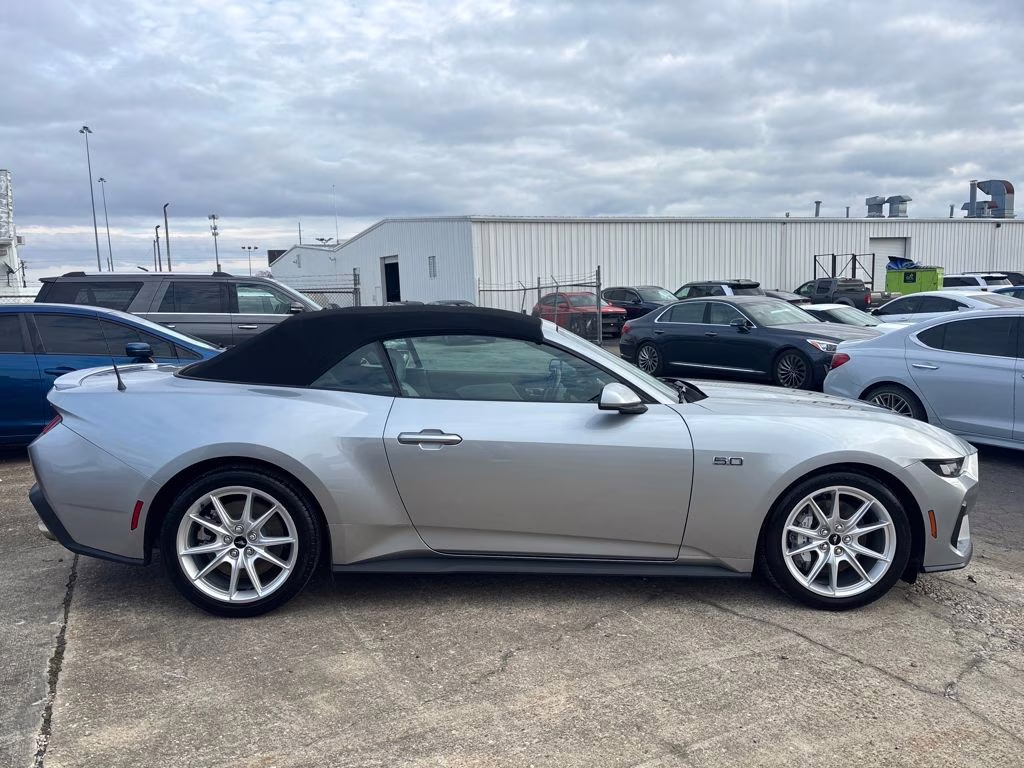 2024 Silver Metallic Ford Mustang GT Premium RWD Convertible