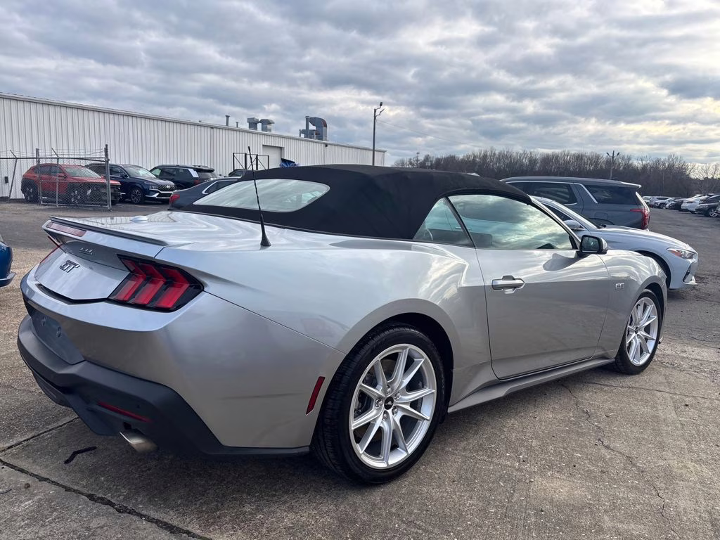 2024 Silver Metallic Ford Mustang GT Premium RWD Convertible