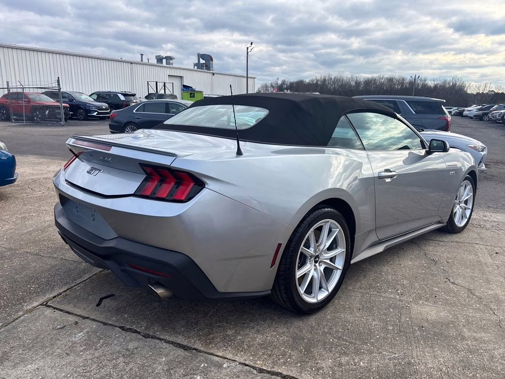 2024 Silver Metallic Ford Mustang GT Premium RWD Convertible