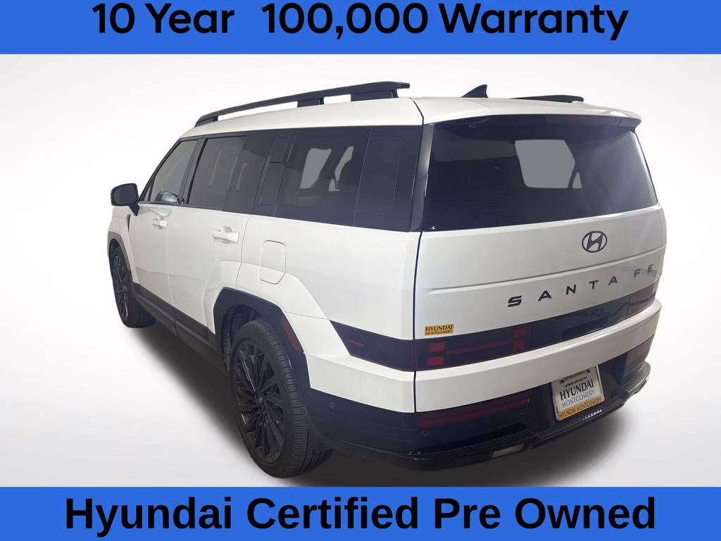 2024 Serenity White Hyundai Santa Fe Calligraphy AWD SUV