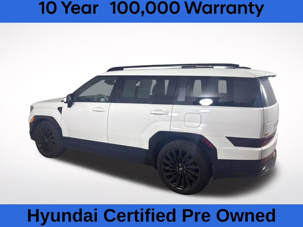 2024 Serenity White Hyundai Santa Fe Calligraphy AWD SUV