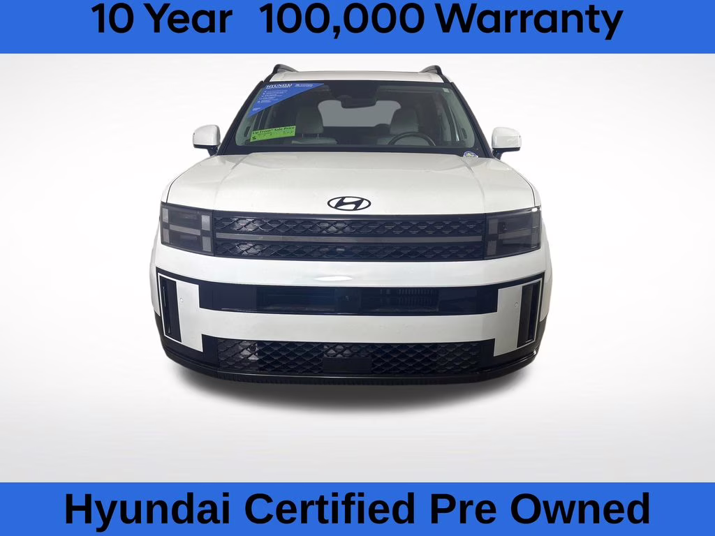2024 Serenity White Hyundai Santa Fe Calligraphy AWD SUV