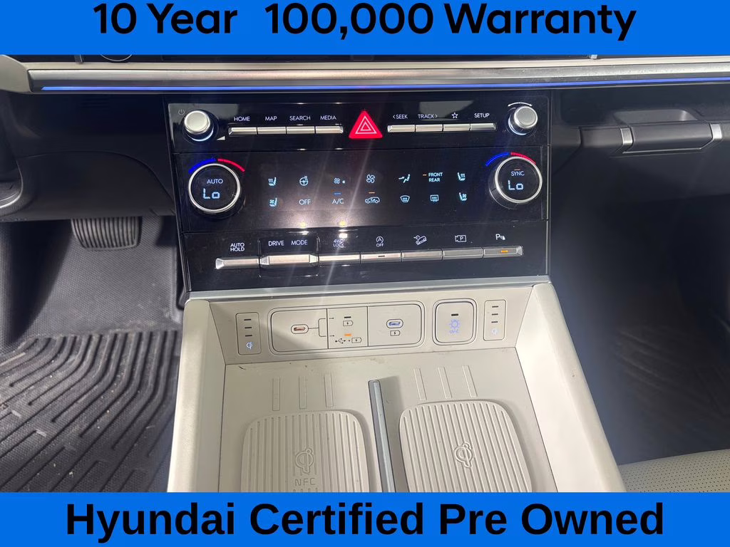 2024 Serenity White Hyundai Santa Fe Calligraphy AWD SUV