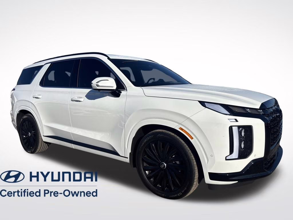 2024 Hyper White Hyundai Palisade Calligraphy Night Edition AWD SUV