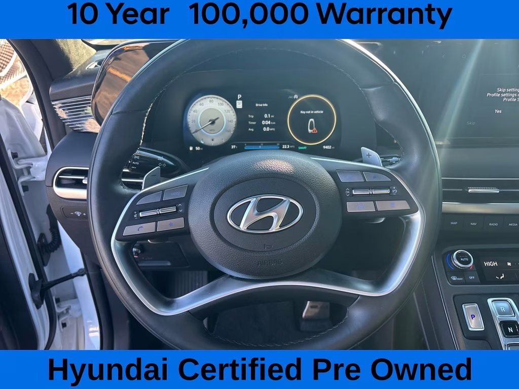 2024 Hyper White Hyundai Palisade Calligraphy Night Edition AWD SUV