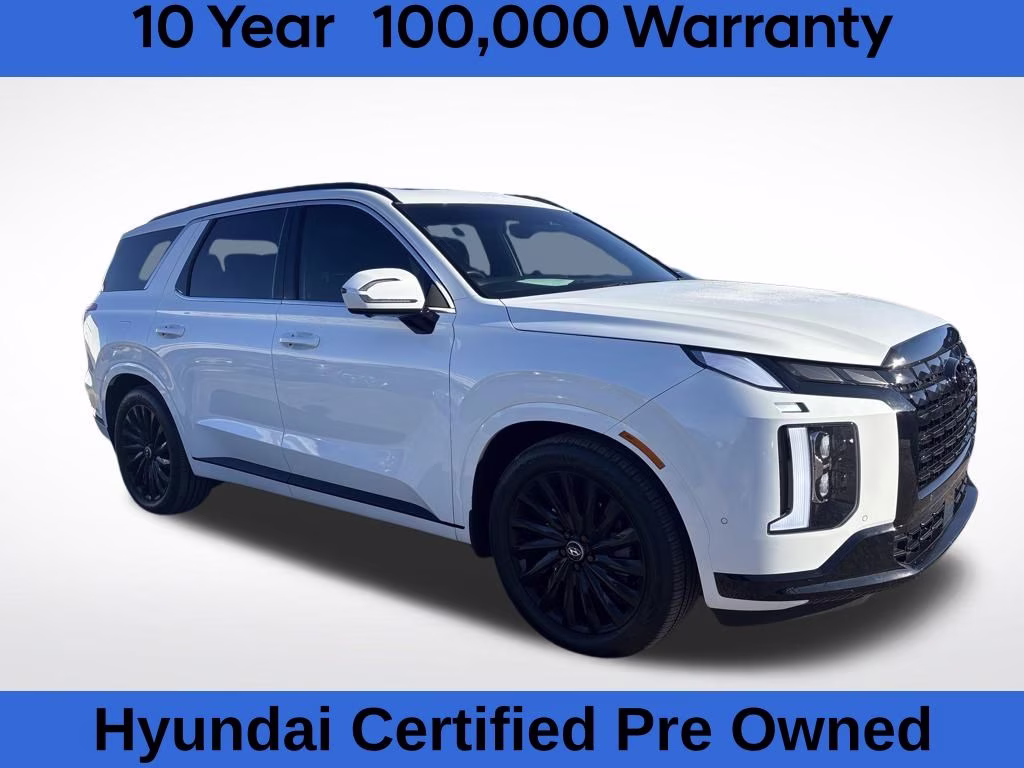 2024 Hyper White Hyundai Palisade Calligraphy Night Edition AWD SUV