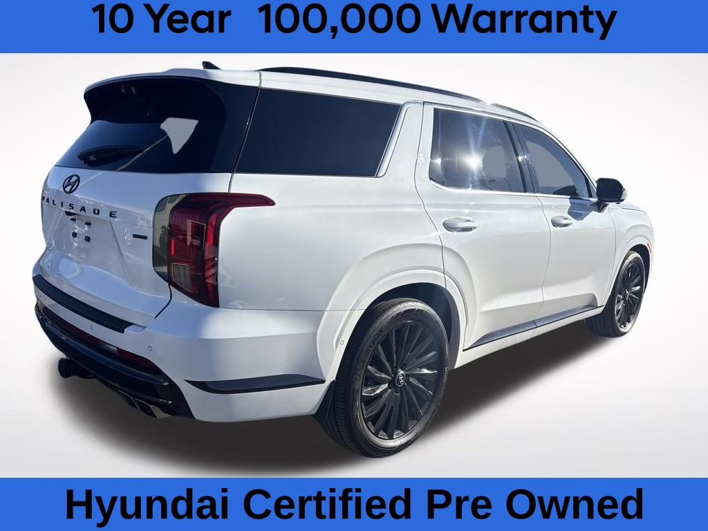 2024 Hyper White Hyundai Palisade Calligraphy Night Edition AWD SUV