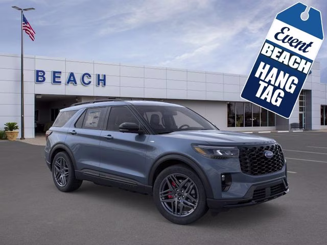 2026 Vapor Blue Metallic Ford Explorer ST-Line RWD SUV