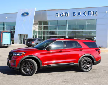 2026 Rapid Red Metallic Tinted Clearcoat Ford Explorer ST-Line 4X4 SUV