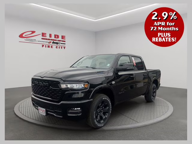 2026 Diamond Black Crystal Pearlcoat Ram 1500 Big Horn Night Edition 4X4 Truck