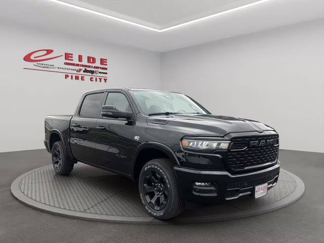 2026 Diamond Black Crystal Pearlcoat Ram 1500 Big Horn Night Edition 4X4 Truck