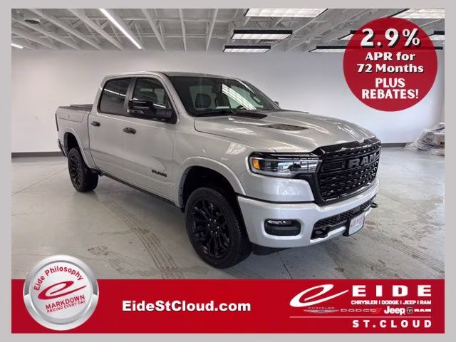 2026 Silver Zynith Ram 1500 Limited Night Edition 4X4 Truck