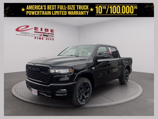 2026 Diamond Black Crystal Pearlcoat Ram 1500 Big Horn Night Edition 4X4 Truck