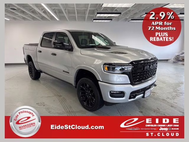 2026 Silver Zynith Ram 1500 Limited Night Edition 4X4 Truck