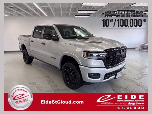 2026 Silver Zynith Ram 1500 Limited Night Edition 4X4 Truck
