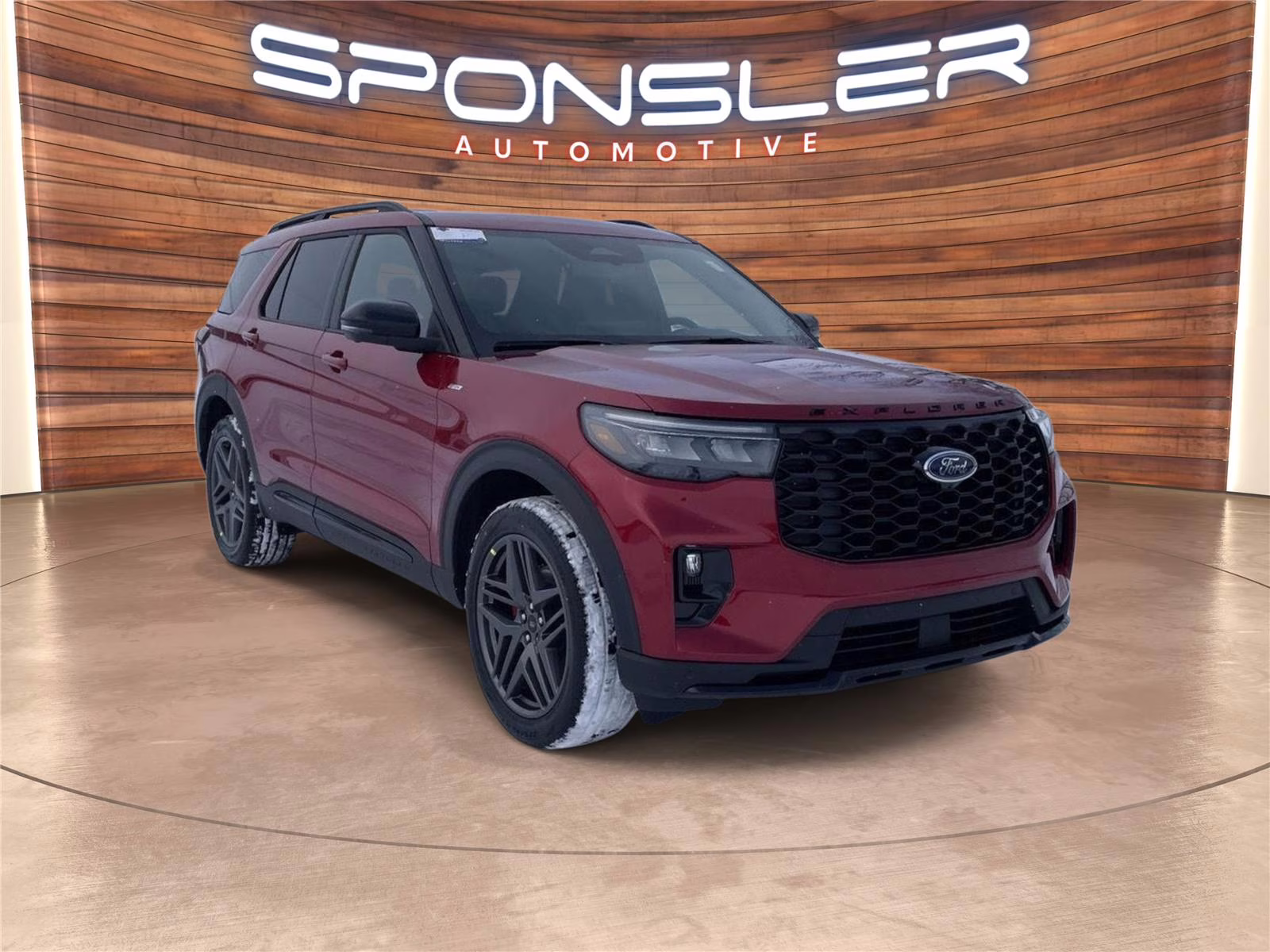 2026 Rapid Red Metallic Tinted Clearcoat Ford Explorer ST-Line 4X4 SUV