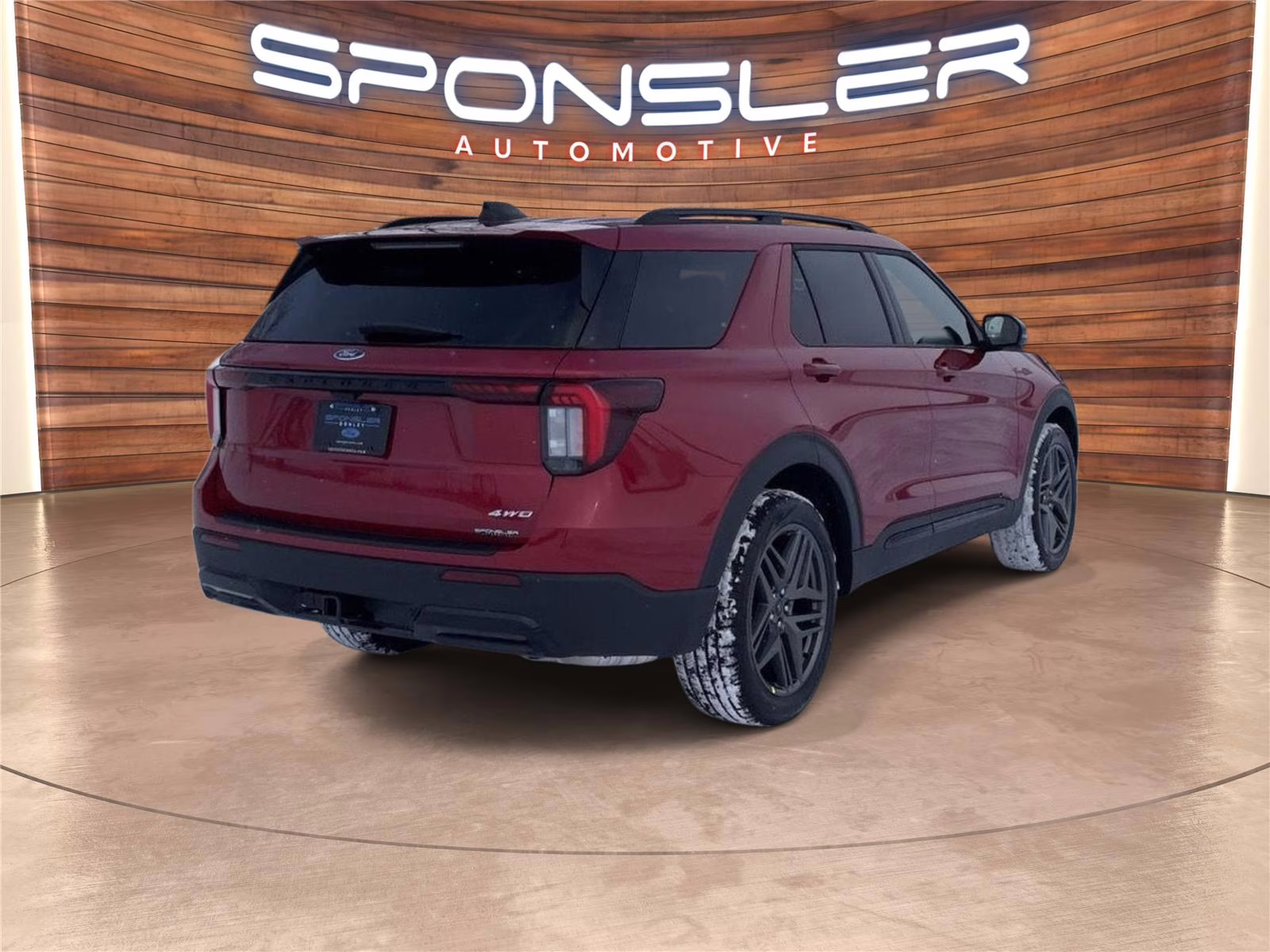 2026 Rapid Red Metallic Tinted Clearcoat Ford Explorer ST-Line 4X4 SUV