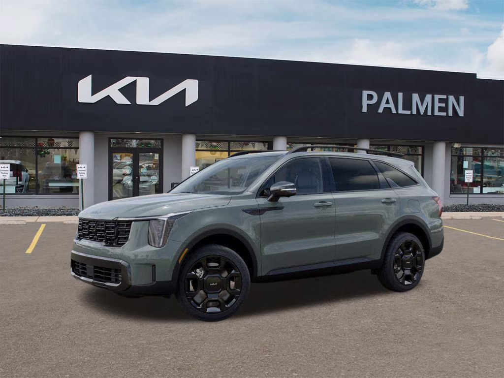 2026 Cityscape Green Kia Sorento Hybrid X-Line SX Prestige AWD SUV