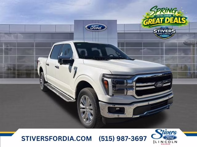 2026 Star White Metallic Tri-Coat Ford F-150 Lariat 4X4 Truck
