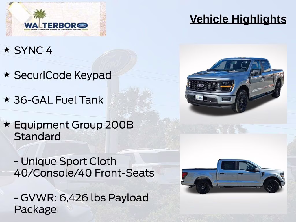 2026 Iconic Silver Metallic Ford F-150 STX RWD Truck