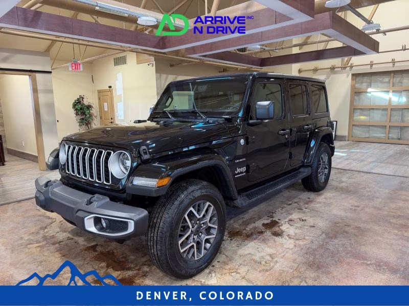 2024 Black Jeep Wrangler 4 Door Sahara Sport Utility 4D 4X4