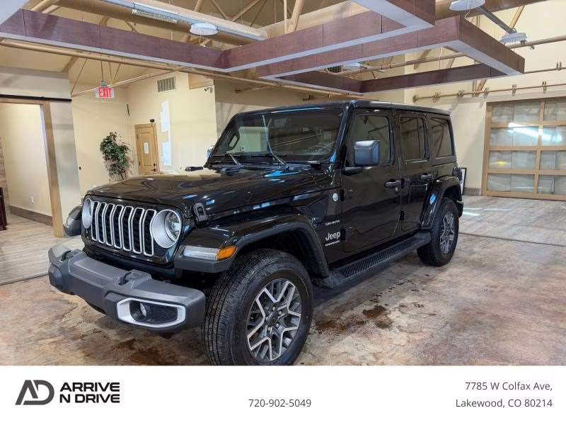 2024 Black Jeep Wrangler 4 Door Sahara Sport Utility 4D 4X4