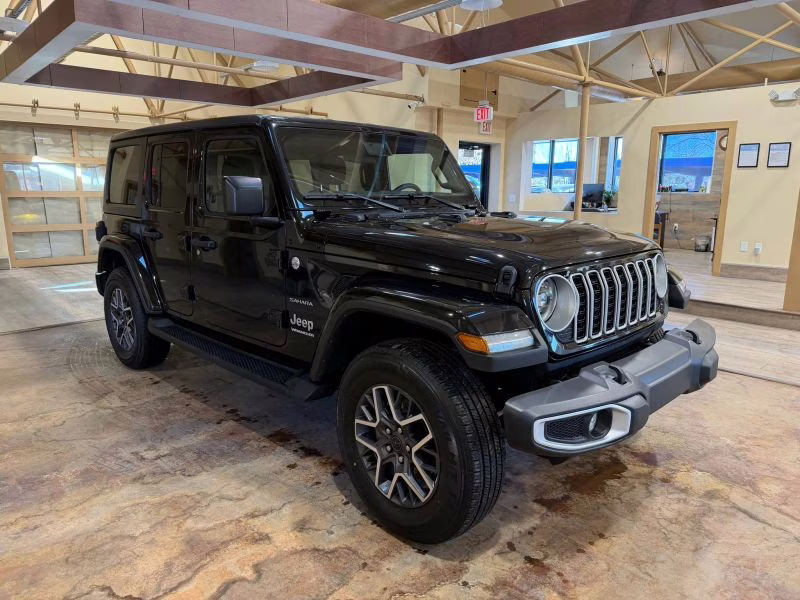 2024 Black Jeep Wrangler 4 Door Sahara Sport Utility 4D 4X4
