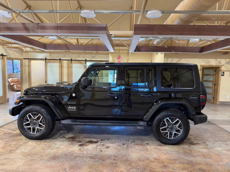 2024 Black Jeep Wrangler 4 Door Sahara Sport Utility 4D 4X4