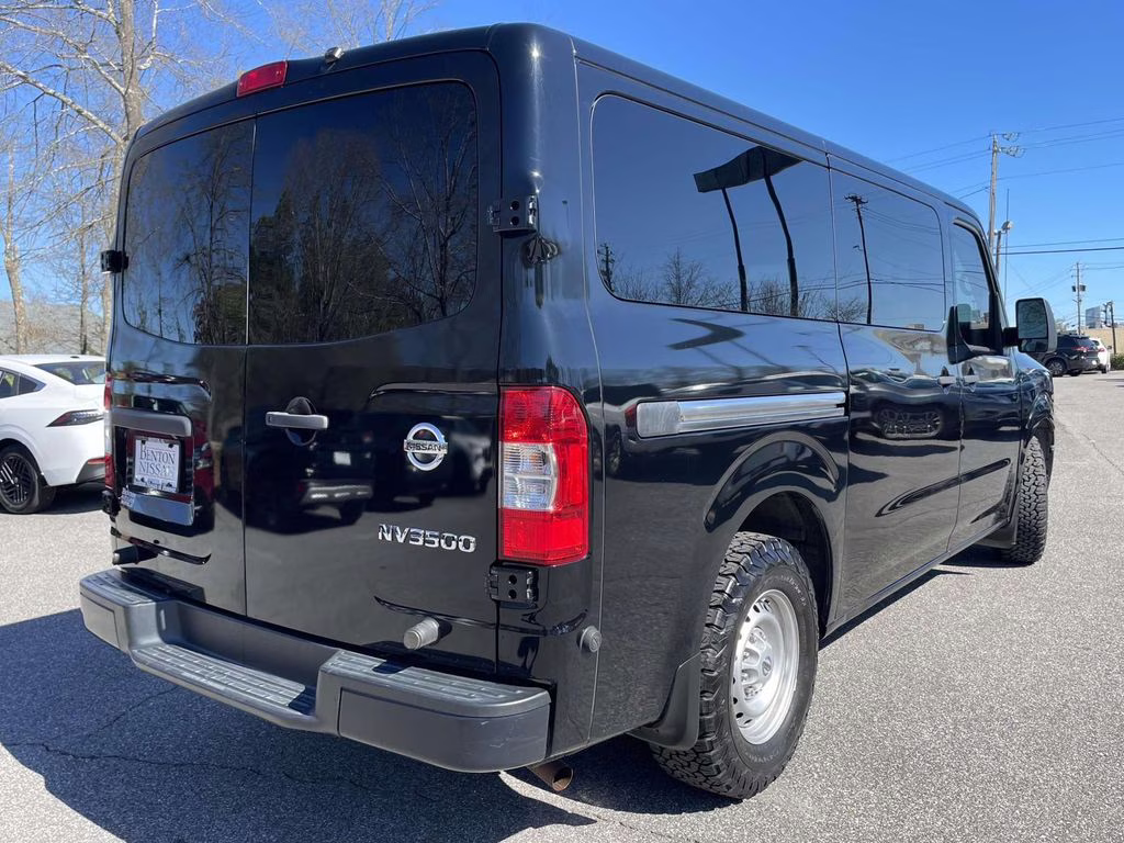 2019 Super Black Nissan NV Passenger S RWD Van