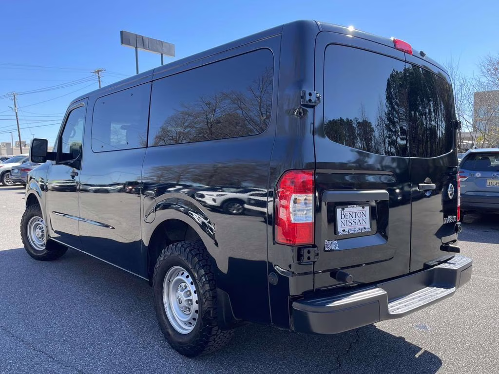 2019 Super Black Nissan NV Passenger S RWD Van