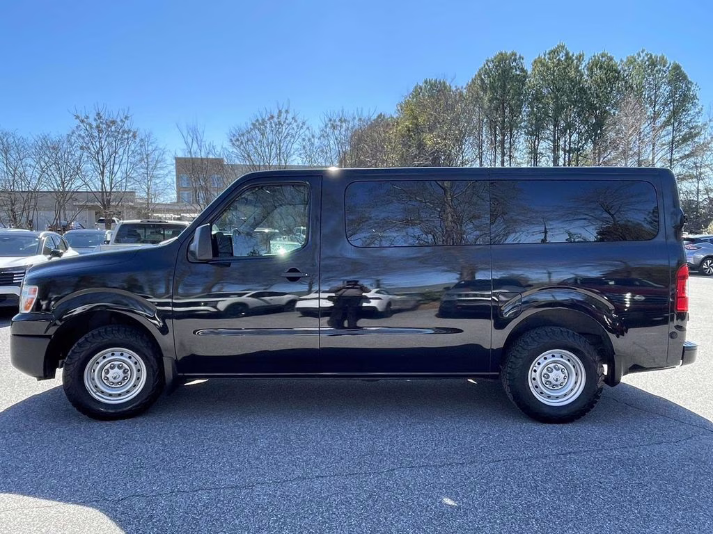 2019 Super Black Nissan NV Passenger S RWD Van
