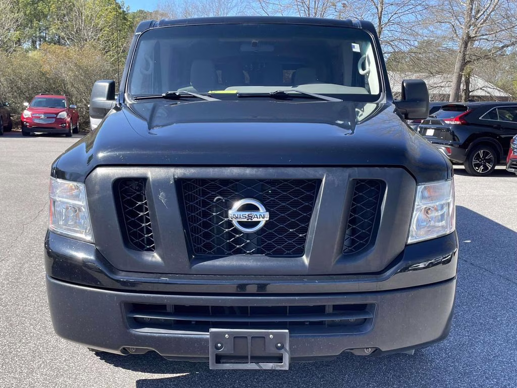 2019 Super Black Nissan NV Passenger S RWD Van
