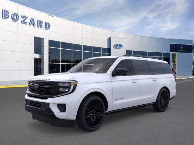 2026 Star White Metallic Tri-Coat Ford Expedition Max Platinum 4X4 SUV