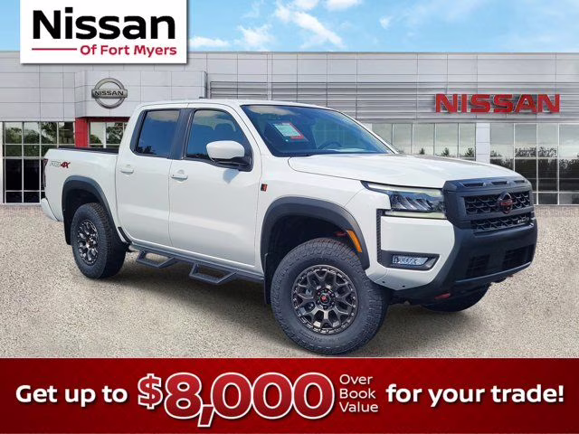 2026 Glacier White Nissan Frontier PRO-4X 4X4 Truck